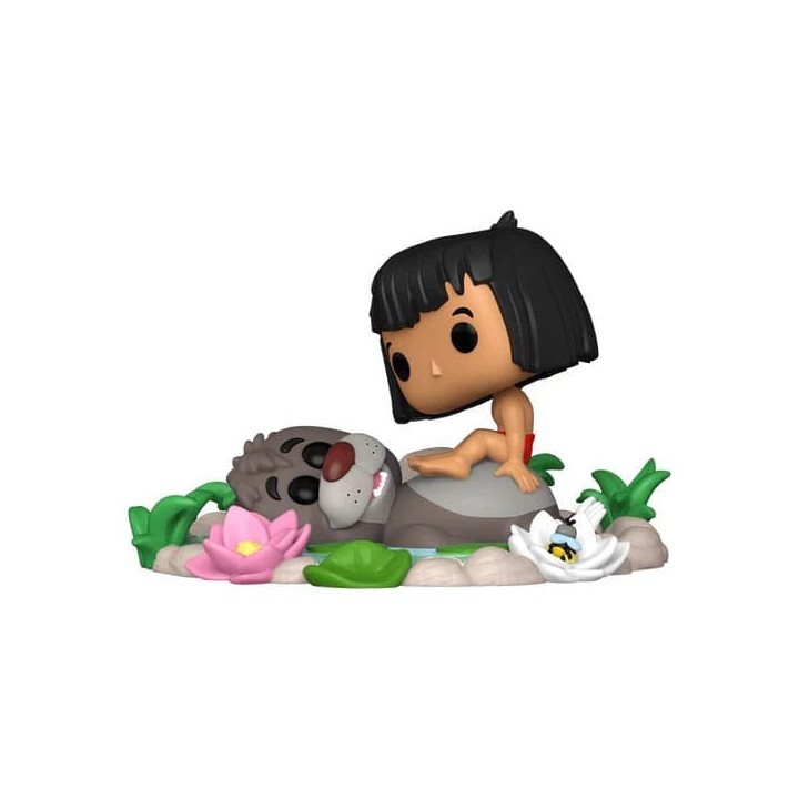 El libro de la selva POP Moments Vinyl Figuras Baloo & Mowgli 11 cm