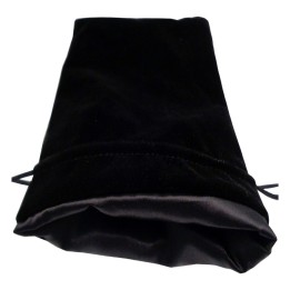 FanRoll  Bolsa para Dados Velvet Black with Black Satin Large