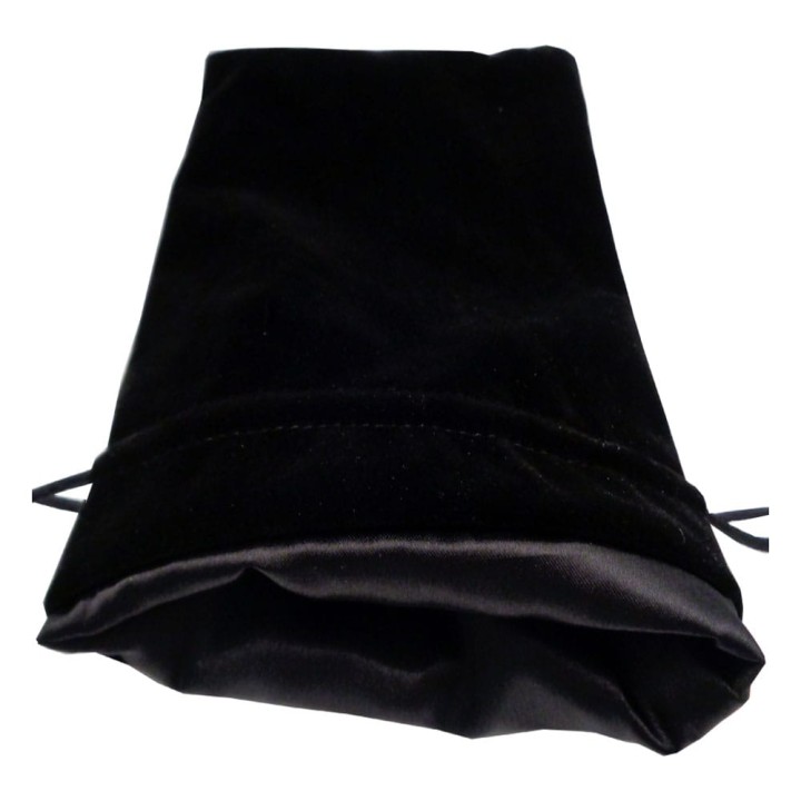 FanRoll  Bolsa para Dados Velvet Black with Black Satin Large