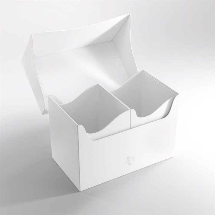 Gamegenic: Double Deck Holder 200+ XL Blanco (Caja Guardamazos)