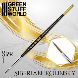 Green Stuff GOLD SERIES Pincel Kolinsky Siberiano – 1