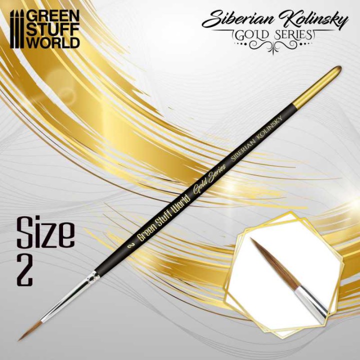 Green Stuff GOLD SERIES Pincel Kolinsky Siberiano – 2