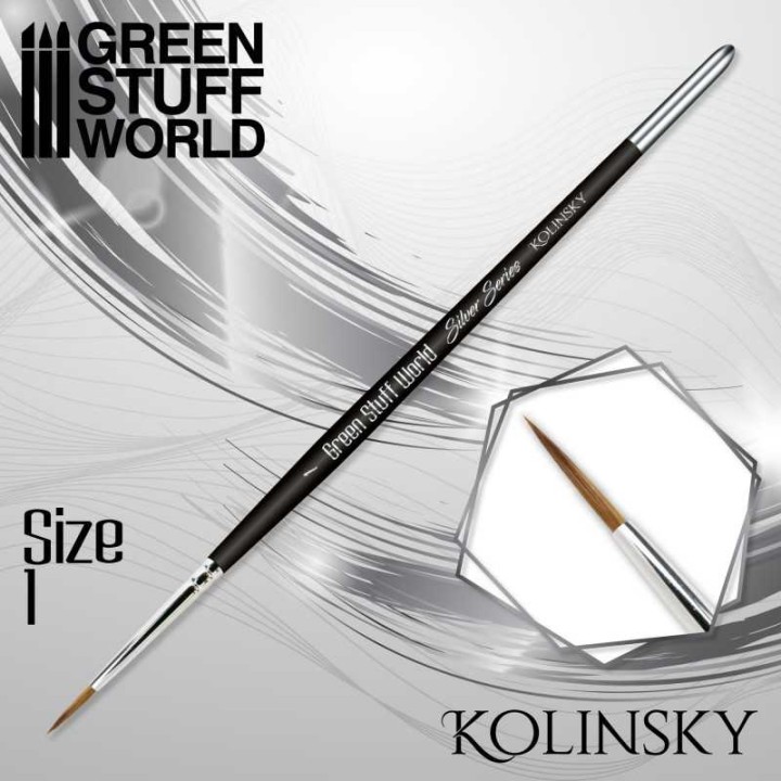 Green Stuff SILVER SERIES Pincel Kolinsky – 1