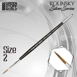 Green Stuff SILVER SERIES Pincel Kolinsky – 2