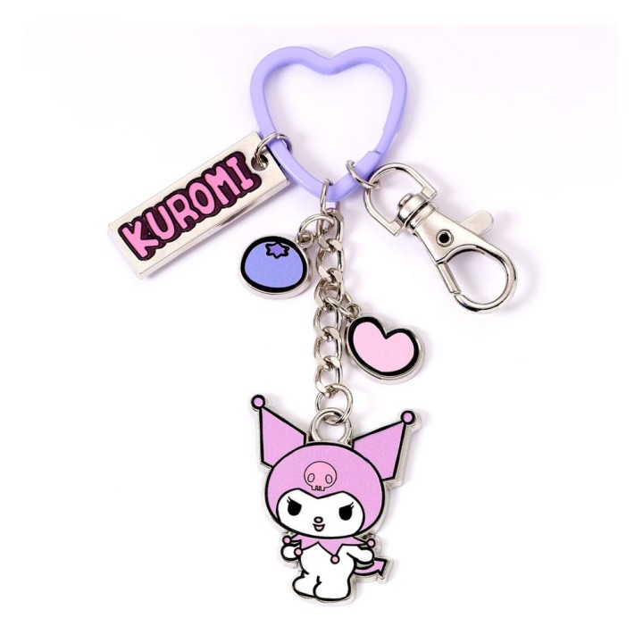 Hello Kitty Llavero con colgantes Kuromi 15 cm