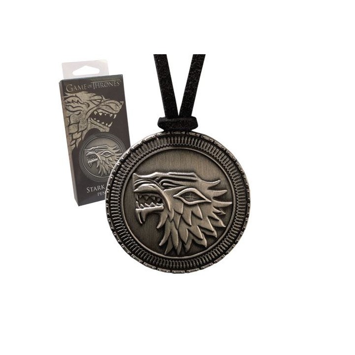 Juego de Tronos Colgante con Collar Stark