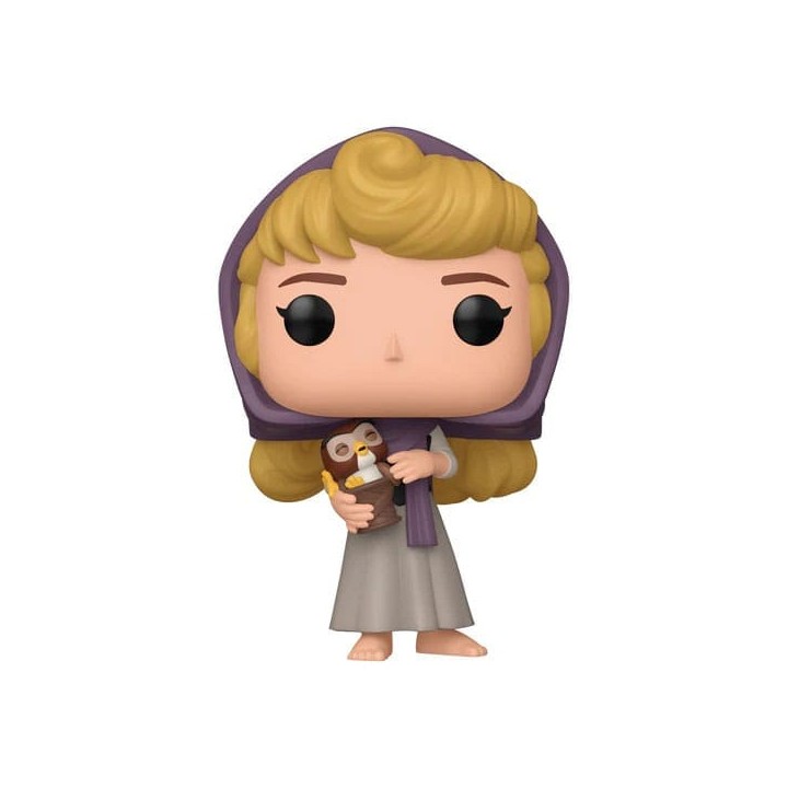 La Bella Durmiente 65th Anniversary POP! Disney Vinyl Figura Aurora w/Owl 9 cm