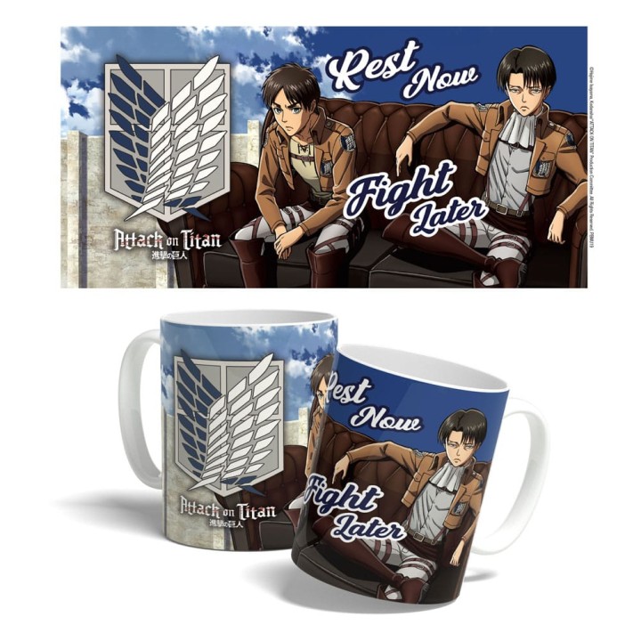 Attack on Titan Taza Rest Now, Fight Later 325 ml