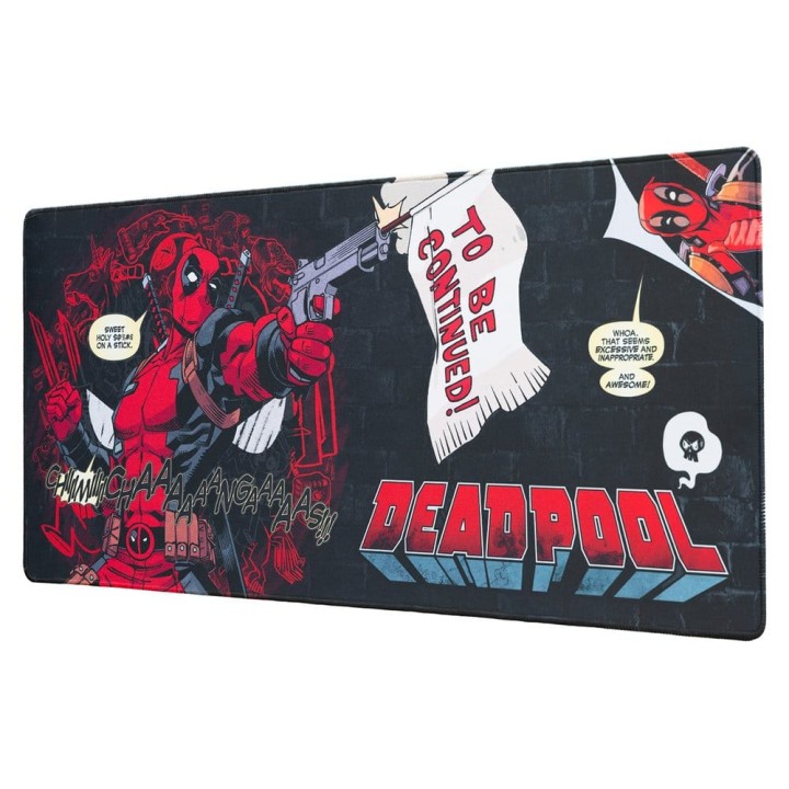 Marvel: Alfombrilla y Tapete de Juego XL Deadpool (80 x 35 cm)