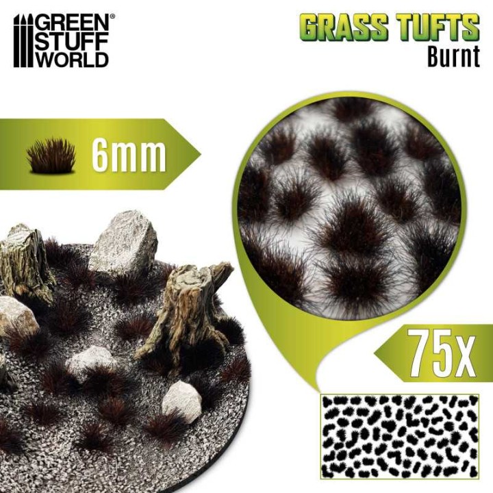 Matas Cesped - Tufts - 6 mm - Marrón Quemado