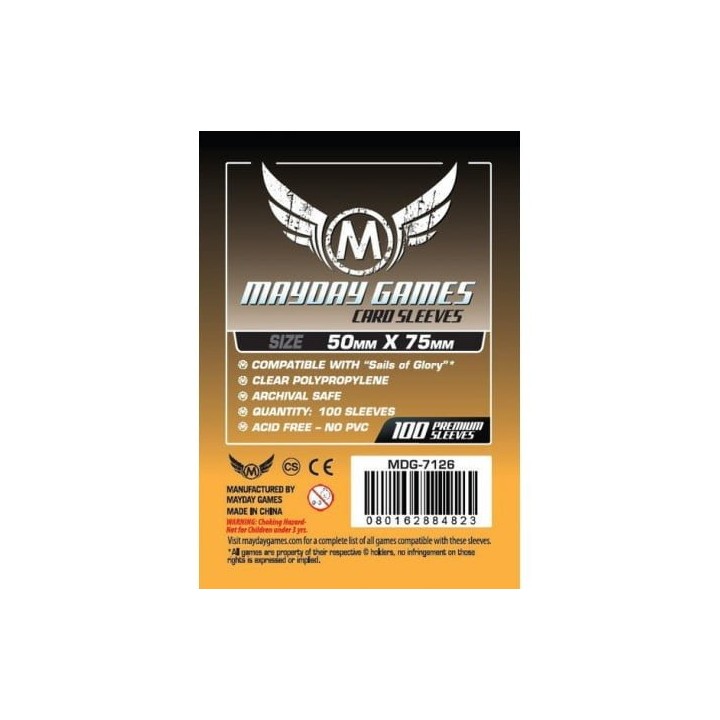 Mayday - [7126] Custom Card Sleeves Sails of Glory (pack of 100) 50 X 75 MM