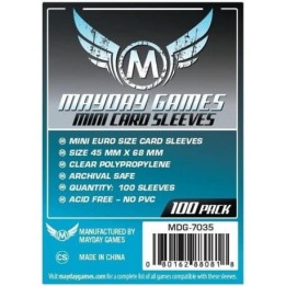 Mayday -[7035] Mini Euro Card Sleeve (Pack of 100) 45 MM X 68 MM