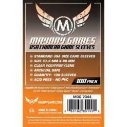 Mayday -[7044] USA Chimera Game Sleeves 57.5 X 89 MM (100 pack) (Orange)