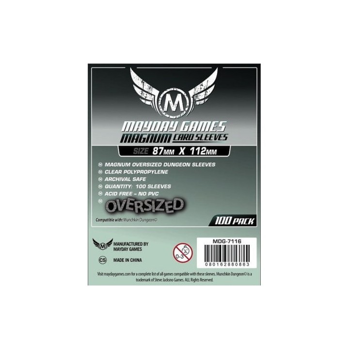 Mayday -[7116] Magnum Oversized Dungeon Sleeves: 87 X 112 MM