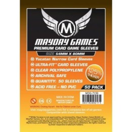 Mayday -[7136] Premium Yucatan Narrow Card Game Sleeves 54 X 80 MM (50 pack)