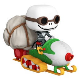 Pesadilla antes de Navidad POP! Rides Vinyl Figura Jack w/Goggles &amp; Snowmobile 18 cm