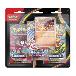 Pokémon JCC Caos Creciente 3 pack blister