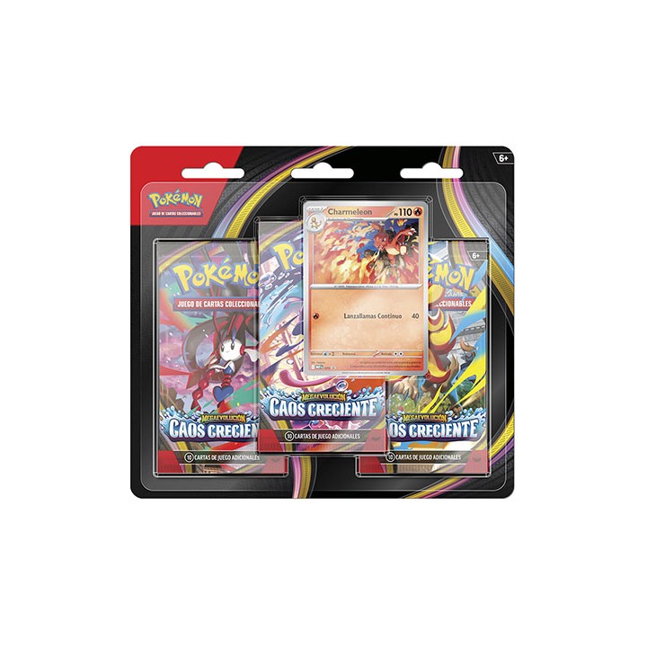 Pokémon JCC Caos Creciente 3 pack blister