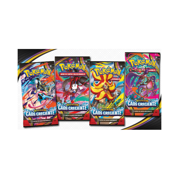 Pokémon JCC Megaevolución-Caos Creciente Sobre de Mejora