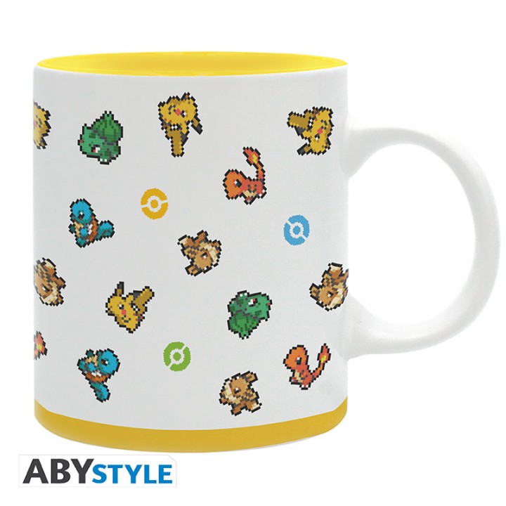 Pokémon: Taza de Cerámica Pixel Art Starters (320 ml)