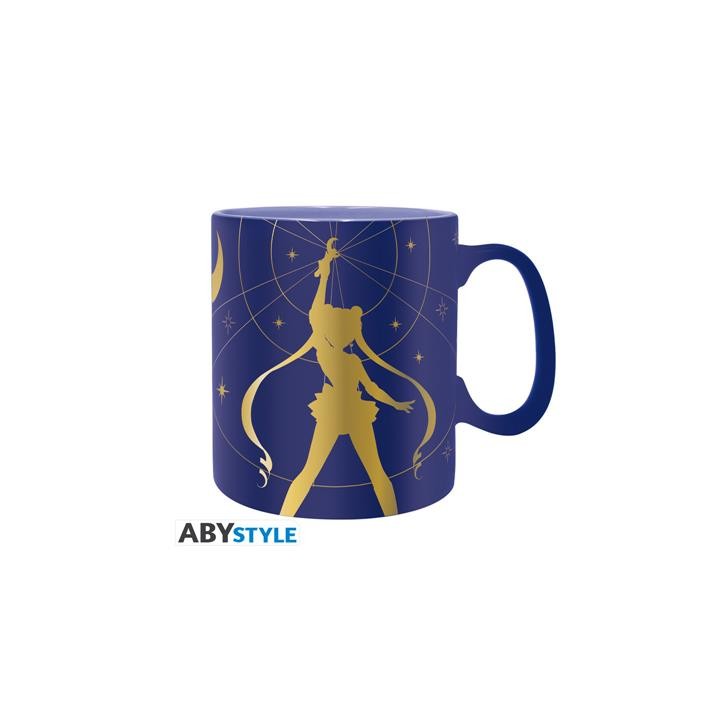 Sailor Moon Taza 460 Ml Sailor Moon Dorada Caja De Cartón