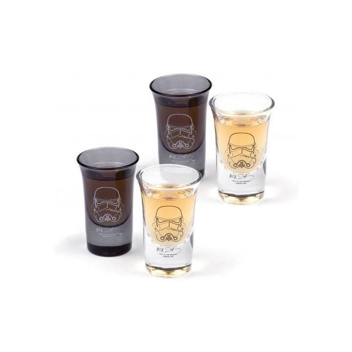 Star Wars Original Stormtrooper Pack de 4 Vasos de Chupitos