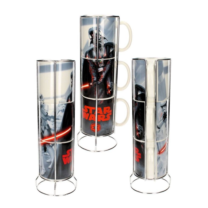 Star Wars Pack de 3 Tazas Darth Vader & Stormtroopers