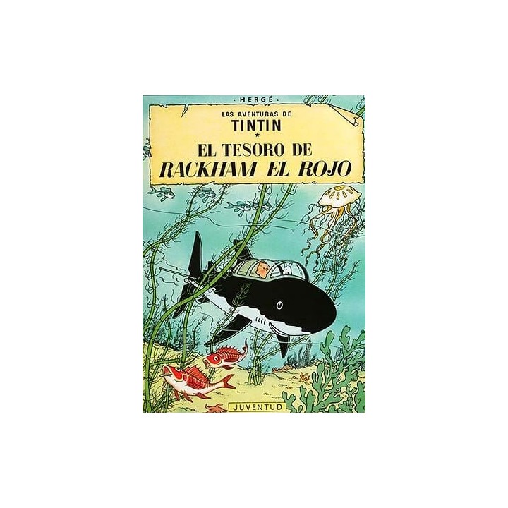 Tintín el Tesoro de Rackham el Rojo Cartoné