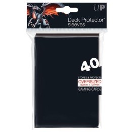 UP - Oversized Top Loading Sleeves - Black (40 Sleeves)
