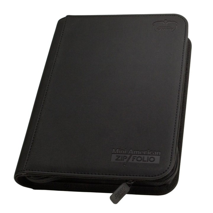 Ultimate Guard Archivador 9 Bolsillos Mini American Zipfolio Xenoskin Negro