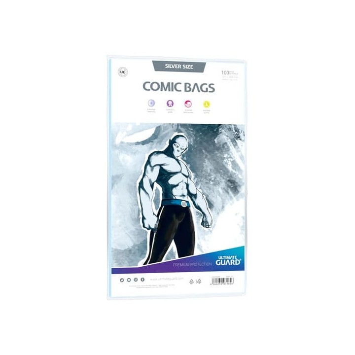 Ultimate Guard Comic Bags Bolsas de Comics Silver Size (100)