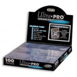 Ultra Pro Hojas 9 Bolsillos Platinum