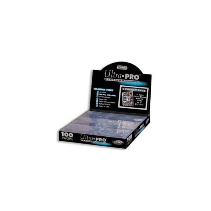 Ultra Pro Hojas 9 Bolsillos Platinum