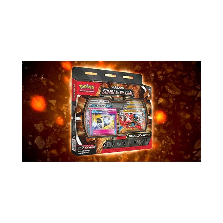 Baraja Combate de Liga de Mega-Lucario ex de JCC Pokémon