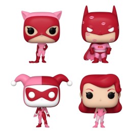 DC Comics Valentines Pack de 4 Figuras Pocket POP! Vinyl 4 cm