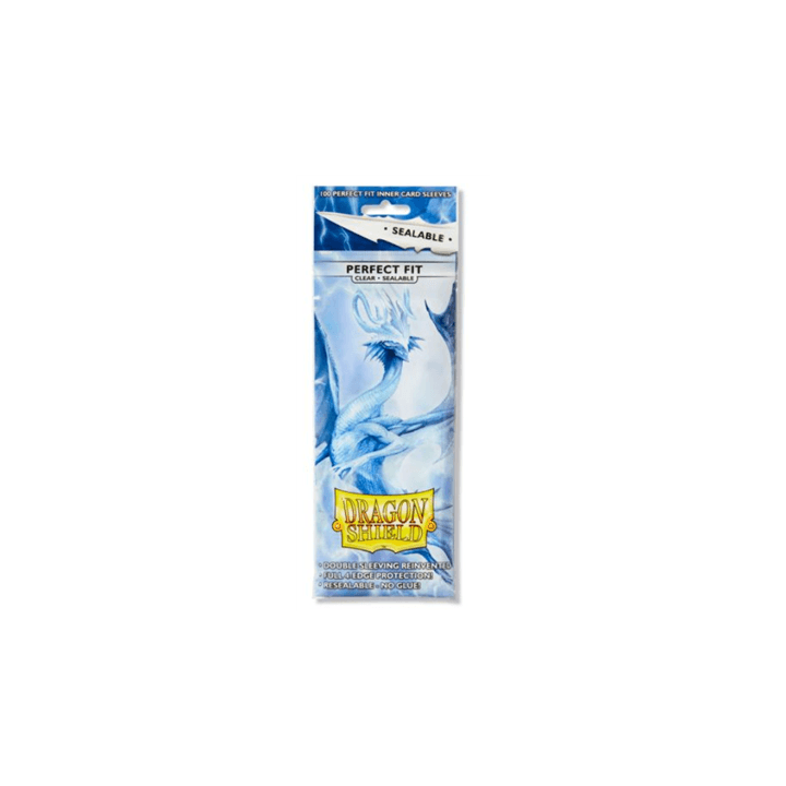 Dragon Shield Standard Perfect Fit Sealable Sleeves - Clear (100 Sleeves)